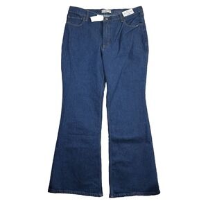 NEW Abercrombie & Fitch Jeans Women 38x32 Blue Denim The Vintage Flare High Rise